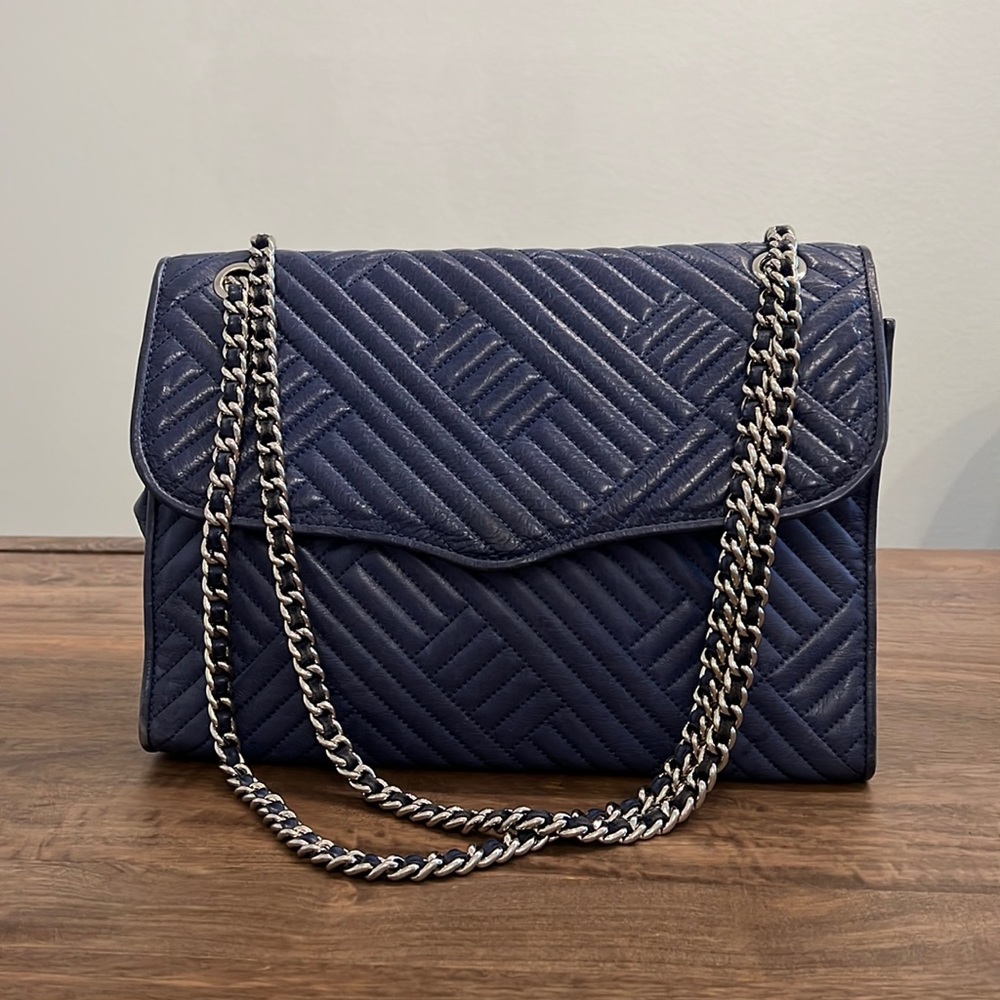Rebecca Minkoff Blue Leather Crossbody convertible to Should Bag